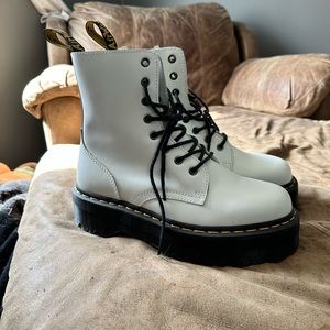 White Jadon Platform Doc Marten